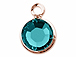 Preciosa Crystal Rose Gold Plated Birthstone Channel Charms - Blue Zircon 250 pcs