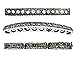 38mm Rhodium plated plated Rhinestone Bar