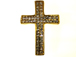 38mm Rhinestone Cross - Gold Tone 