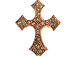 31mm Rhinestone Cross - Rose Gold