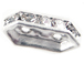 Silver plated 2 Hole Crystal Rhinestone Spacer Beads