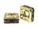 Siam: 8mm Gold Plated Finish Squaredelle - Swarovski 