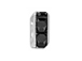 6mm Squaredelle Silver Plated - Jet