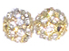 6mm Rhinestone Ball - Gold tone