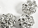 10mm Rhinestone Ball - Silver tone