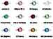 120pc Set of Swarovski/PRECIOSA <b>Silver Plated</b> Birthstone Channel Links