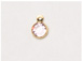 Lt. Amethyst - Swarovski Crystal <b><font color="FFFF00">Gold Plated</font></b> Birthstone Channel Charms, 6.6 x 4.6mm