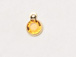 Topaz - Swarovski Crystal Gold Plated Birthstone Channel Charms, 6.6 x 4.6mm