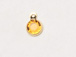 Topaz - Swarovski Crystal <b><font color="FFFF00">Gold Plated</font></b> Birthstone Channel Charms, 6.6 x 4.6mm