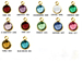 240pc Set of PRCIOSA Gold Plated Birthstone Channel Charms