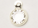 Crystal - Swarovski Crystal <b>Silver Plated</b> Birthstone Channel Charms, 12 x 9mm