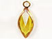 Light Topaz - Swarovski Crystal <b>Gold Plated</b> Birthstone Channel Marquis Charms