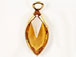 Topaz - Austrian Crystal Gold Plated Birthstone Channel Marquis Charms