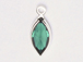 Swarovski Crystal <b>Silver Plated</b> Birthstone Channel Marquis Charms - Emerald