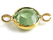 Swarovski Crystal <font color="FFFF00">Gold Plated</font> Birthstone Channel Links - Peridot 250 pcs