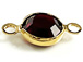 PRECIOSA Crystal Gold Plated Birthstone Channel Links - Siam