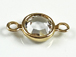 PRECIOSA Crystal <font color="FFFF00">Gold Plated</font> Birthstone Channel Links - Crystal