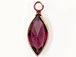 Swarovski Crystal <b>Rose Gold Plated</b> Birthstone Channel Marquis Charms - Amethyst