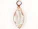 Swarovski Crystal <b>Rose Gold Plated</b> Birthstone Channel Marquis Charms - Crystal