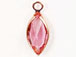 Swarovski Crystal <b>Rose Gold Plated</b> Birthstone Channel Marquis Charms - Rose