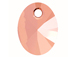 Swarovski 6028 8mm Oval Pendant Crystal Rose Gold 2X