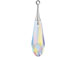 Swarovski 21mm Pure Drop Crystal AB Pendant with Rhodium Plated Cap