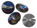 Crystal Meridian Blue - 10mm Rivoli Stones Swarovski Buttons