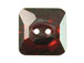 Crystal Red Magma - 10mm Square Swarovski Buttons 