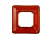 Crystal Red Magma - 20mm Square Frame - Swarovski Frames