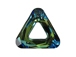 Bermuda Blue - 20mm Cosmic Triangle - Swarovski Frames