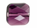 12  Amethyst - 6mm Swarovski Mini Square Bead