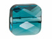 Indicolite - 6mm Swarovski Mini Square Bead