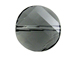 6 Black Diamond - 14mm Round Twist Bead