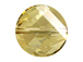 4 Crystal Golden Shadow - 18mm Swarovski Faceted Round Twist Bead