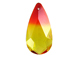 Fireopal - 24x12mm Swarovski Almond Shape Pendant