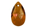 Crystal Copper - 38mm Swarovski  Pear Shape Drop Factory Pack