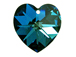 Bermuda Blue - 18x17.5mm Swarovski  Heart Shape Pendant