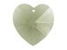 Black Diamond - 18x17.5mm Swarovski  Heart Shape Pendant