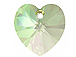 Luminous Green - 10.3x10mm Swarovski  Heart Shape Pendant