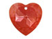 Crystal Red Magma - 28mm Swarovski  Heart Shape Pendant (