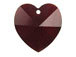 Garnet - 14.4x14mm Swarovski  Heart Shape Pendant