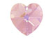 Light Amethyst AB - 18x17.5mm Swarovski  Heart Shape Pendant