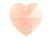Light Rose - 18x17.5mm Swarovski  Heart Shape Pendant