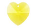 Light Topaz - 18x17.5mm Swarovski  Heart Shape Pendant