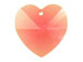 Padparadsha - 18x17.5mm Swarovski  Heart Shape Pendant