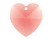 Rose - 14.4x14mm Swarovski  Heart Shape Pendant