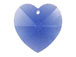 Sapphire - 10.3x10mm Swarovski  Heart Shape Pendant