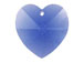 Sapphire - 18x17.5mm Swarovski  Heart Shape Pendant