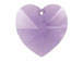 Tanzanite - 18x17.5mm Swarovski  Heart Shape Pendant