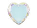 Crystal AB - 28mm Swarovski Flat Heart Pendant